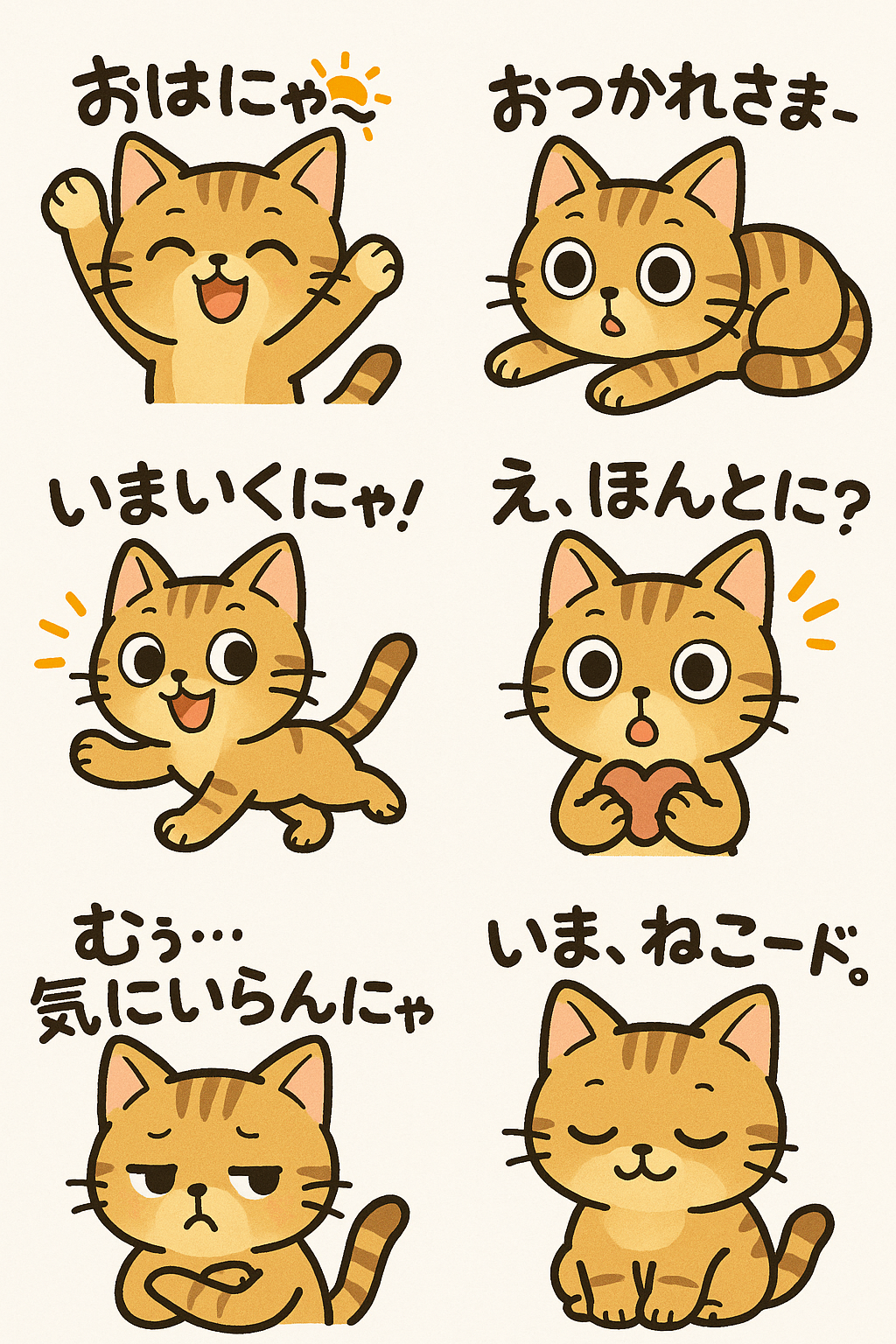 LINEスタンプ猫