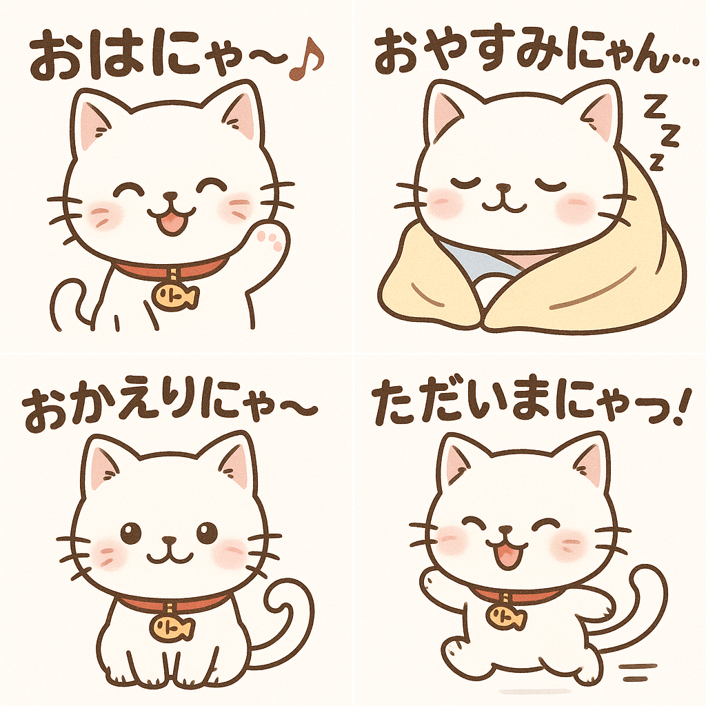 ChatGPTで作るLINEスタンプイラスト