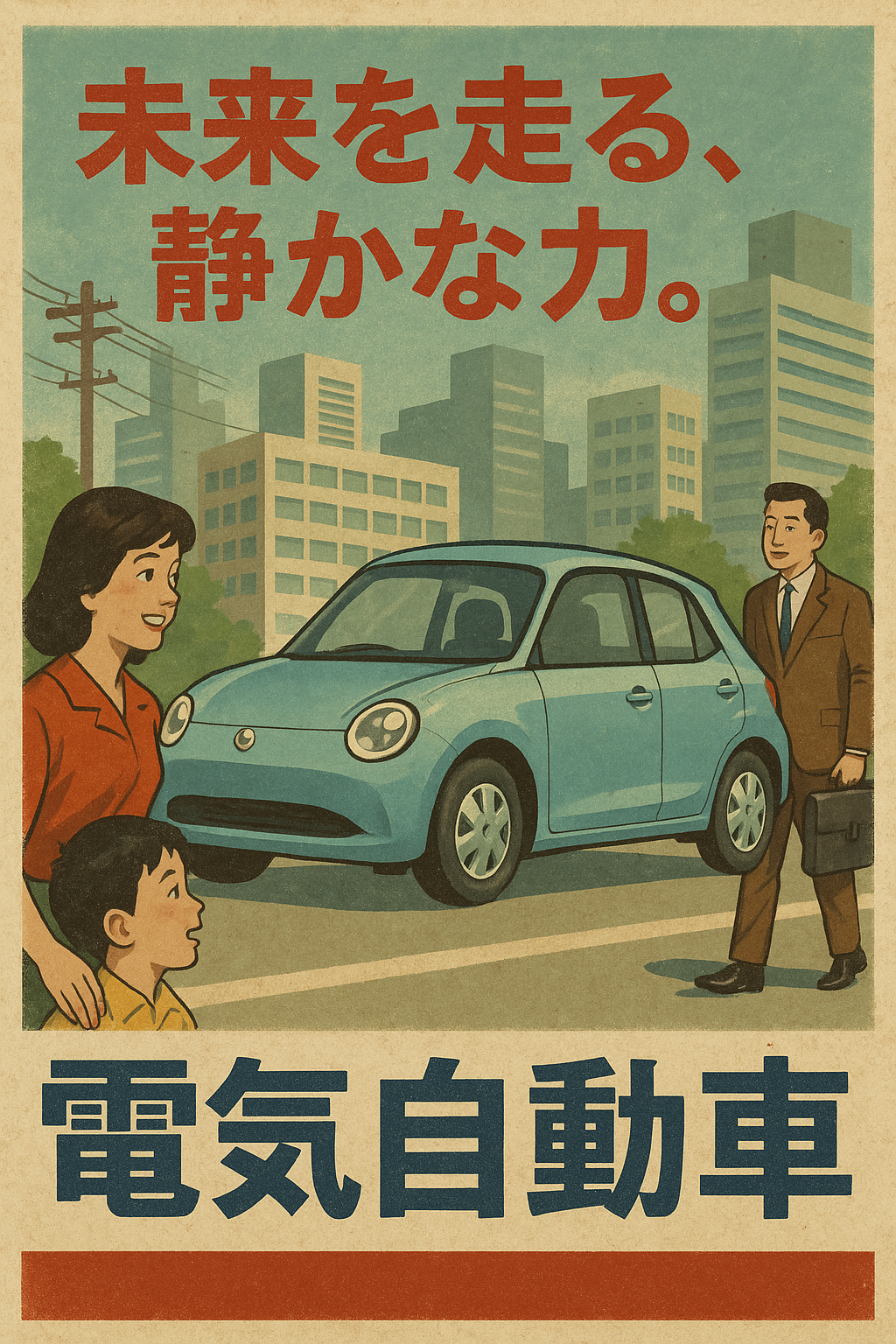 昭和広告風ポスターデザイン