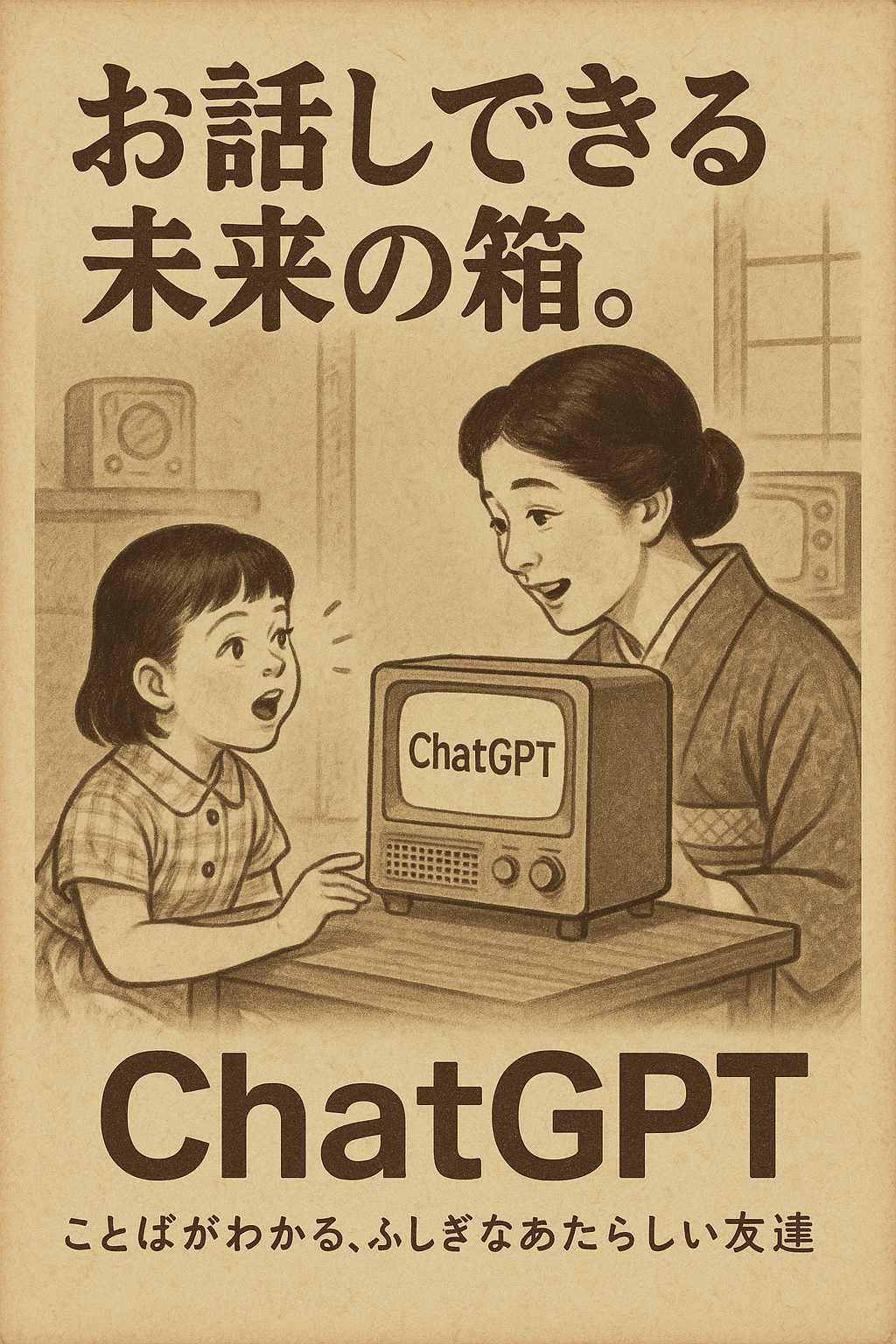 昭和広告風ポスターデザインが作成できるAI
