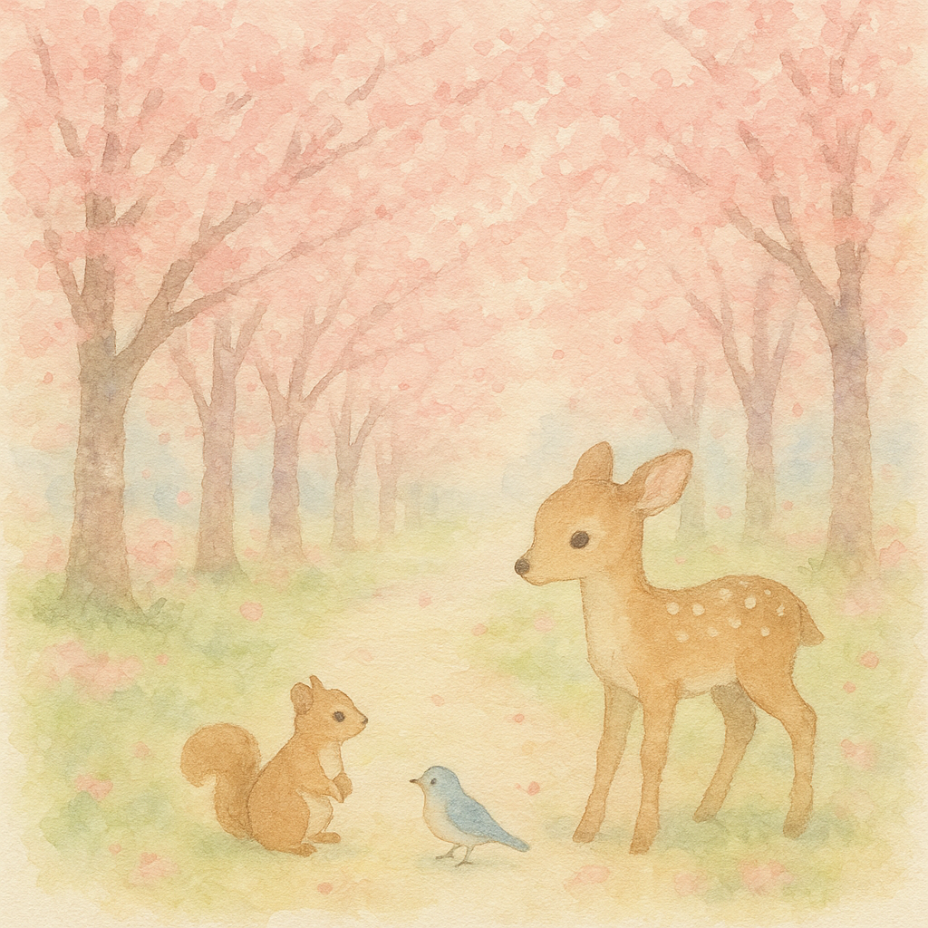 水彩画イラスト自然風景