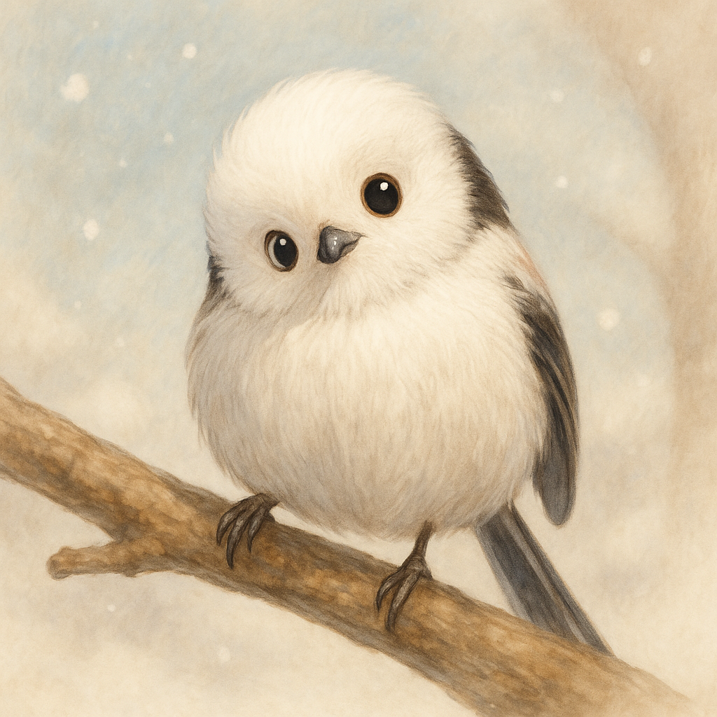かわいいシマエナガイラスト