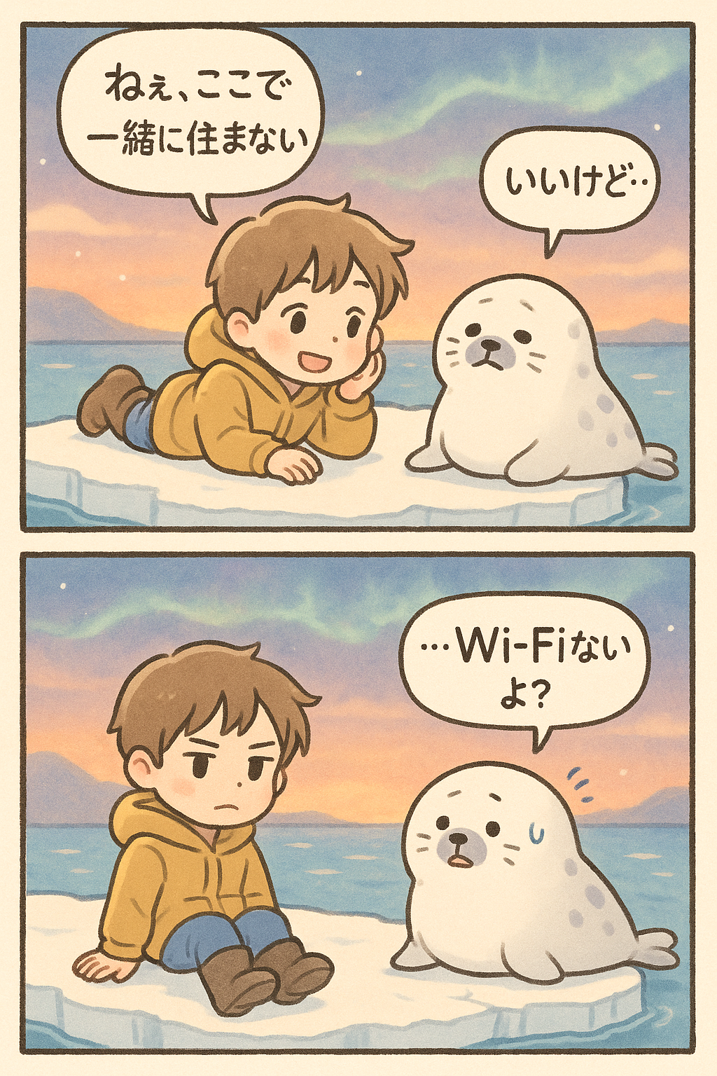 2コマ漫画簡単作成AI