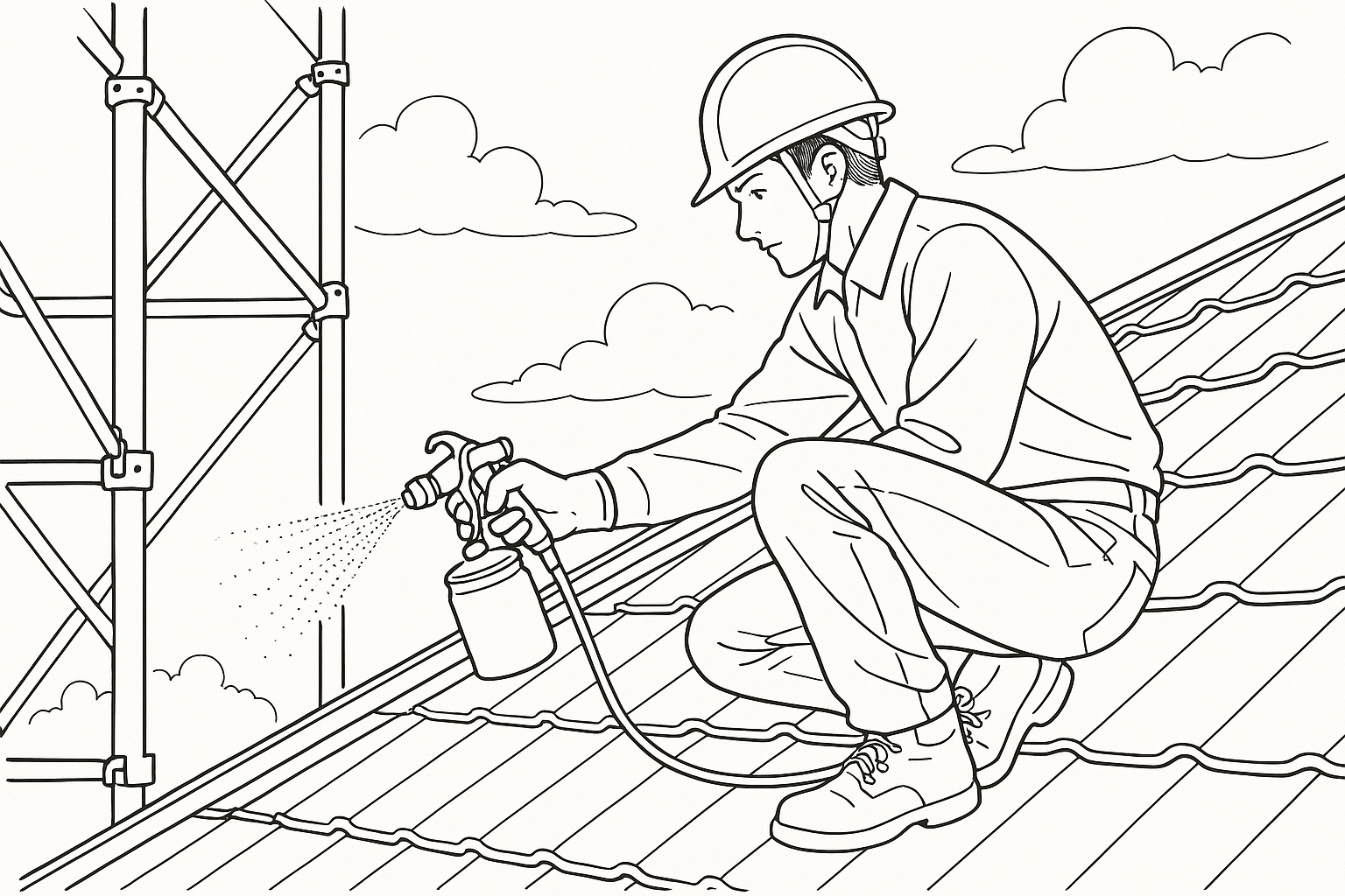 塗装イラスト線画